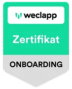 weclapp Onboarding Zertifikat von Provitex