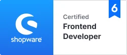 Shopware Certified Developer. Zertifikat von Provitex.