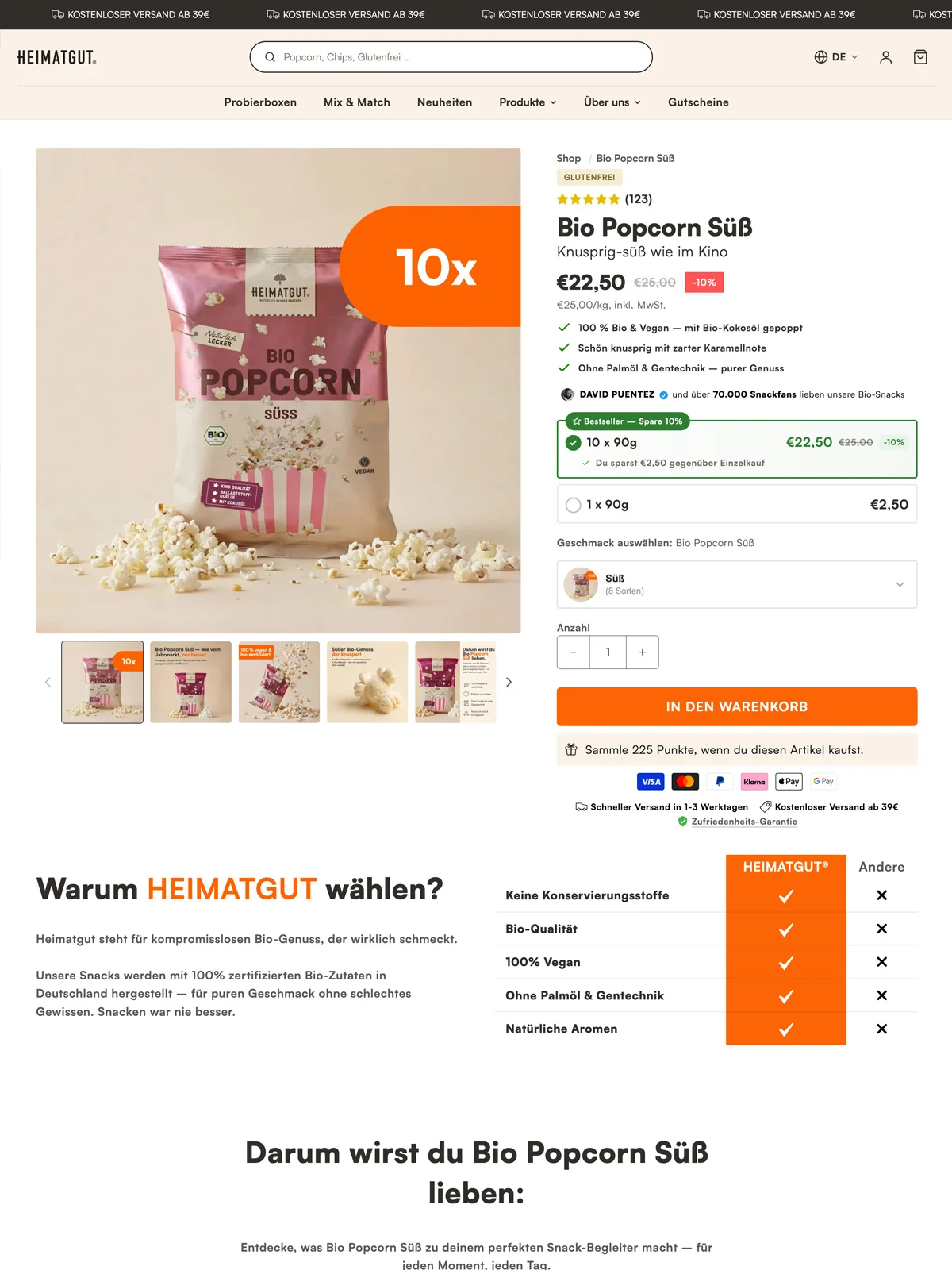 ERP und Logistik, automatisch verbunden. Screenshot