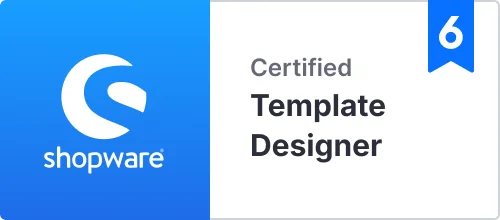 Shopware Template Designer. Zertifikat von Provitex.